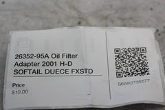 26352-95A Oil Filter Adapter 2001 H-D SOFTAIL DUECE FXSTD