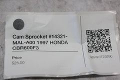 Cam Sprocket #14321-MAL-A00 1997 HONDA CBR600F3