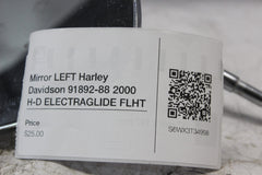 Mirror LEFT Harley Davidson 91892-88 2000 H-D ELECTRAGLIDE FLHT