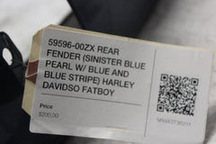 59596-00ZX REAR FENDER (SINISTER BLUE PEARL W/ BLUE STRIPE) HARLEY DAVIDSON FATB