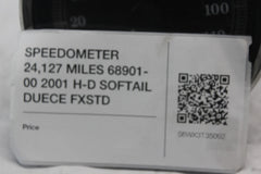SPEEDOMETER 24,127 MILES 68901-00 2001 H-D SOFTAIL DUECE FXSTD