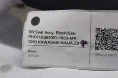 RR Seat Assy. Black (SEE PHOTOS) 53001-1853-MA 1999 KAWASAKI NINJA ZX-9R