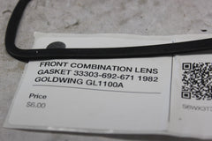 FRONT COMBINATION LENS GASKET 33303-692-671 1982 GOLDWING GL1100A