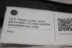 LEFT FRONT COWL STAY 64514-MB9-770 1982 HONDA GOLDWING GL1100A