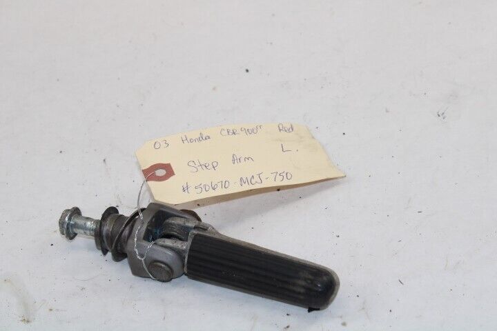 OEM Honda Motorcycle Main Step Arm LEFT 50670-MCJ-750 2003 CBR900RR