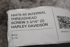 16478-85 INTERNAL THREADHEAD SCREW 3 3/16" (2) HARLEY DAVIDSON