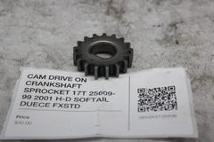 CAM DRIVE ON CRANKSHAFT SPROCKET 17T 25609-99 2001 H-D SOFTAIL DUECE FXSTD