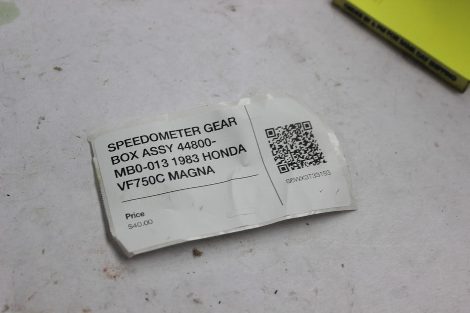SPEEDOMETER GEAR BOX ASSY 44800-MB0-013 1983 HONDA VF750C MAGNA