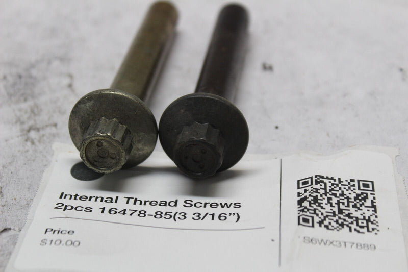 16478-85 Internal Thread Screws (2) (3 3/16” LONG) HARLEY DAVIDSON