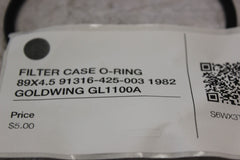 FILTER CASE O-RING 89X4.5 91316-425-003 1982 GOLDWING GL1100A