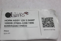 HORN ASSY 12V 2.5AMP 105DB 27003-1239 1996 KAWASAKI VN800