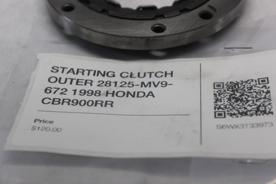 STARTING CLUTCH OUTER 28125-MV9-672 1998 HONDA CBR900RR