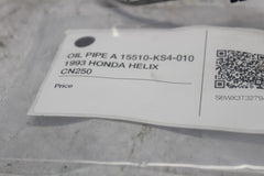 OIL PIPE A 15510-KS4-010 1993 HONDA HELIX CN250