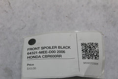FRONT SPOILER BLACK 64321-MEE-D00 2006 HONDA CBR600RR