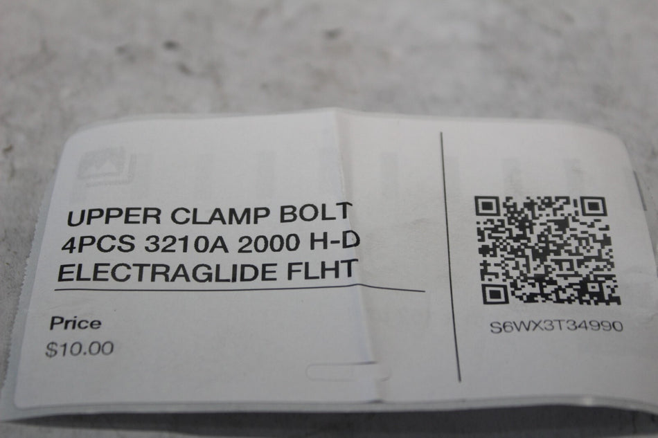 UPPER CLAMP BOLT 4PCS 3210A 2000 H-D ELECTRAGLIDE FLHT