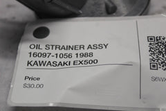 OIL STRAINER ASSY 16097-1056 1988 KAWASAKI EX500