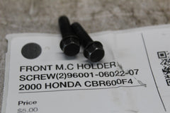 FRONT CLUTCH HOLDER SCREW (2) 96001-06022-07  2000 HONDA CBR600F4