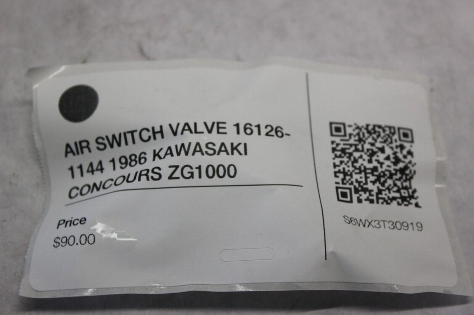 AIR SWITCH VALVE 16126-1144 1986 KAWASAKI CONCOURS ZG1000