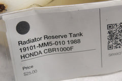 Radiator Reserve Tank 19101-MM5-010 1988 HONDA CBR1000F