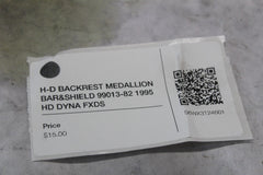 H-D BACKREST MEDALLION BAR & SHIELD 99013-82 1995 HD DYNA FXDS