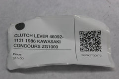 CLUTCH LEVER 46092-1131 1986 KAWASAKI CONCOURS ZG1000