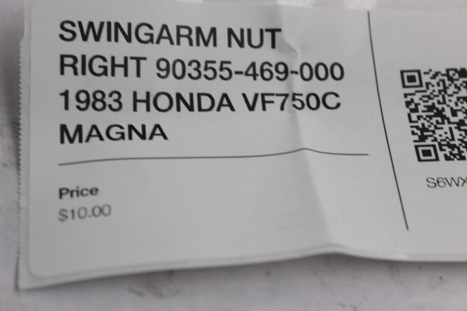 SWINGARM NUT RIGHT 90355-469-000 1983 HONDA VF750C MAGNA
