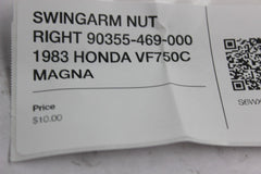 SWINGARM NUT RIGHT 90355-469-000 1983 HONDA VF750C MAGNA