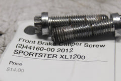 Front Brake Caliper Screw (2)44160-00 2012 SPORTSTER XL1200