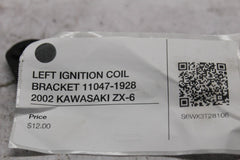 LEFT IGNITION COIL BRACKET 11047-1928  2002 KAWASAKI ZX-6