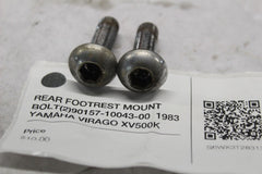 REAR FOOTREST MOUNT BOLT (2) 90157-10043-00  1983 YAMAHA VIRAGO XV500K