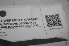 LOWER METER BRACKET W/SCREWS 25008-1133 1986 KAWASAKI ZG1000