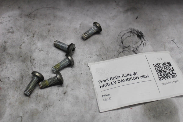 Front Rotor Bolts (5) HARLEY DAVIDSON 3655