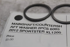 MAINSHAFT/COUNTERSHAFT WASHER 2PCS 6003 2012 SPORTSTER XL1200