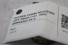 OUTSIDE CHAIN ADJUSTER LEFT 33040-1141  2002 KAWASAKI ZX-6