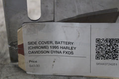 SIDE COVER, BATTERY (CHROME) 1995 HARLEY DAVIDSON DYNA FXDS 66347-91