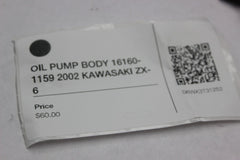 OIL PUMP BODY 16160-1159 2002 KAWASAKI ZX-6