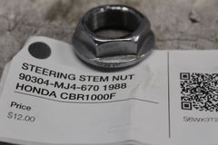 STEERING STEM NUT 90304-MJ4-670 1988 HONDA CBR1000F