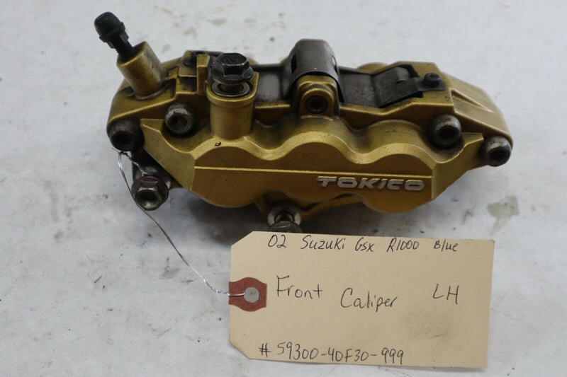 OEM Suzuki Motorcycle Tokico LEFT Front Wheel Brake Caliper 2002 GSXR1000 Royal