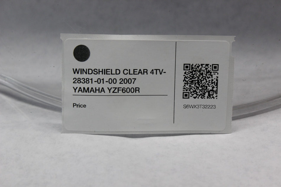 WINDSHIELD CLEAR 4TV-28381-01-00 2007 YAMAHA YZF600R