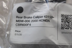 Rear Brake Caliper 43150-MBW-006 2000 HONDA CBR600F4