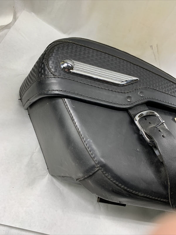 OEM Harley Davidson LEFT Leather Hard Saddlebag 2008 Road King 91139-98