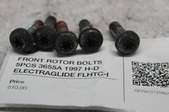 FRONT ROTOR BOLTS 5PCS 3655A 1997 H-D ELECTRAGLIDE FLHTC-I