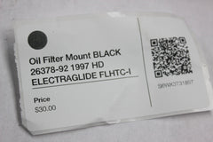 Oil Filter Mount BLACK 26378-92 1997 HD ELECTRAGLIDE FLHTC-I