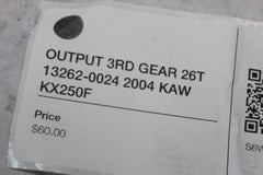 OUTPUT 3RD GEAR 26T 13262-0024 2004 KAW KX250F