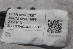 REAR SPROCKET BOLTS 5PCS 3899 2000 H-D ELECTRAGLIDE FLHT