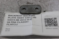 BACKREST BACKING PLATE ASSY 53517-86 53515-86 2010 H-D ULTRA CLASSIC FLHTCU