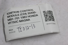 IGNITION CONTROL MODULE (CDI) 30400-MB1-701 1983 HONDA VF750C MAGNA TID12-13