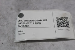 2ND DRIVEN GEAR 29T 24321-02F11 2006 SV1000S