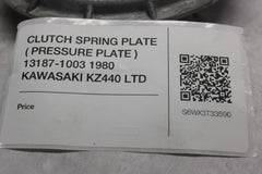 CLUTCH SPRING PLATE ( PRESSURE PLATE ) 13187-1003 1980 KAWASAKI KZ440 LTD