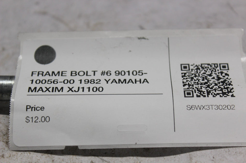 FRAME BOLT #6 90105-10056-00 1982 YAMAHA MAXIM XJ1100